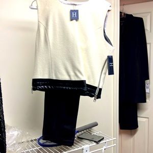 Leather (pleather) pants and wool top